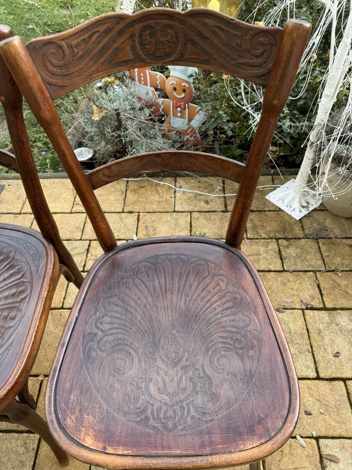 4 Wiener Kaffeehausstühle, Bugholz ? - Bild 2 von 4