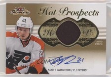 2013 Fleer Showcase Hot Prospects Tier 1 /375 Scott Laughton #188 Patch Auto 7bf