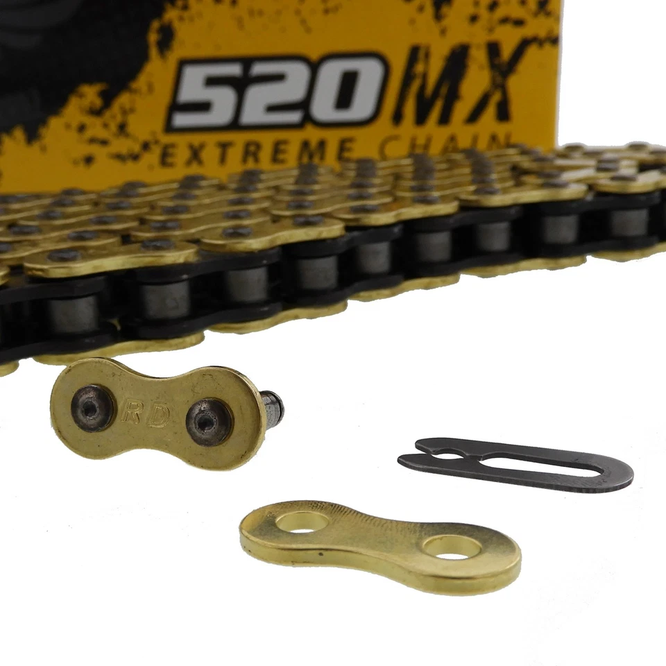 Gold MX Chain for Yamaha Banshee 350 YFZ350 1987 - 2006 520-104L by Race-Driven - Image 4 of 4