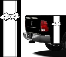 Fgd 4x4 Truck Bed Racing Stripes Vinyl Decal Sticker Set 30 X 10.5