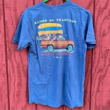 NWT Simply Southern "Raised By Tradition" Deer SUV Canoe Short Sleeve Tshirt MD