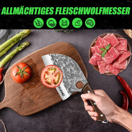 Edelstahl Kochmesser Metzger Küchenmesser Restaurant Scharfe Messer Axt - Bild 6 von 12