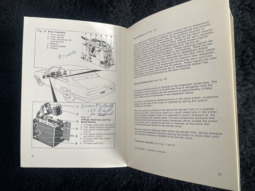 Rolls-Royce Camargue 1975 Air Con Owners Manual Handbook Supplement TSD2989 OEM - Picture 18 of 21