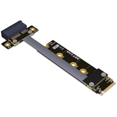 ADT-Link PCIe 3.0x1 TO M.2 for NGFF NVMe key M Riser Adapter Extension Cable
