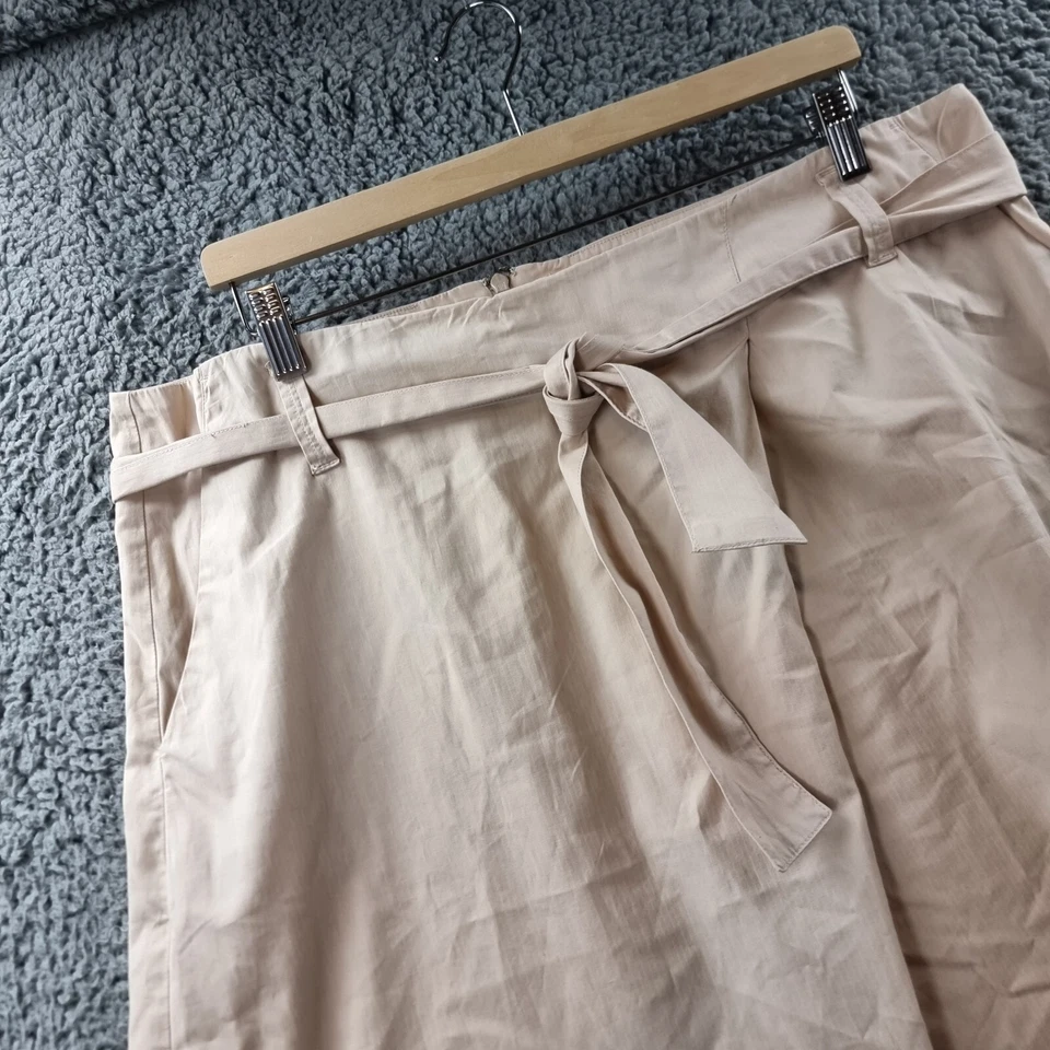 Falda Colorado para mujer línea A talla 16 beige hasta la rodilla Foto 2 de 4