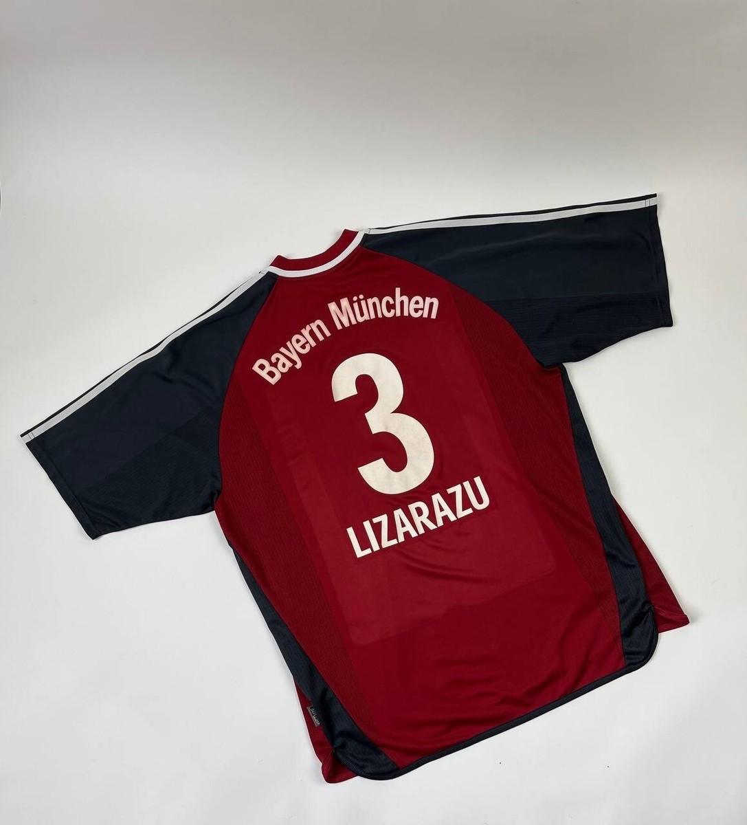 Adidas Bayern Munich 2001-02 Lizarazu#3 Home Football Soccer