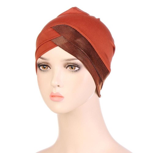 Head Scarf Stretch Wrap Muslim Beanie Hat Hijab Cap Turban Hat Chemo Cap - Picture 9 of 19