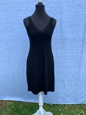 SALE @ B MOSS Little Black Summer Beach Stretch Dress Womens Sz S / M ❤️sj17j4