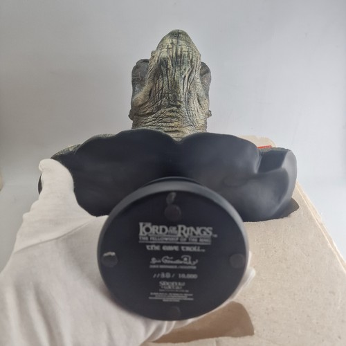 Herr Der Ringe Cave Troll Büste aus Harz 28 CM Sideshow Weta 10000 Ex - Picture 3 of 13