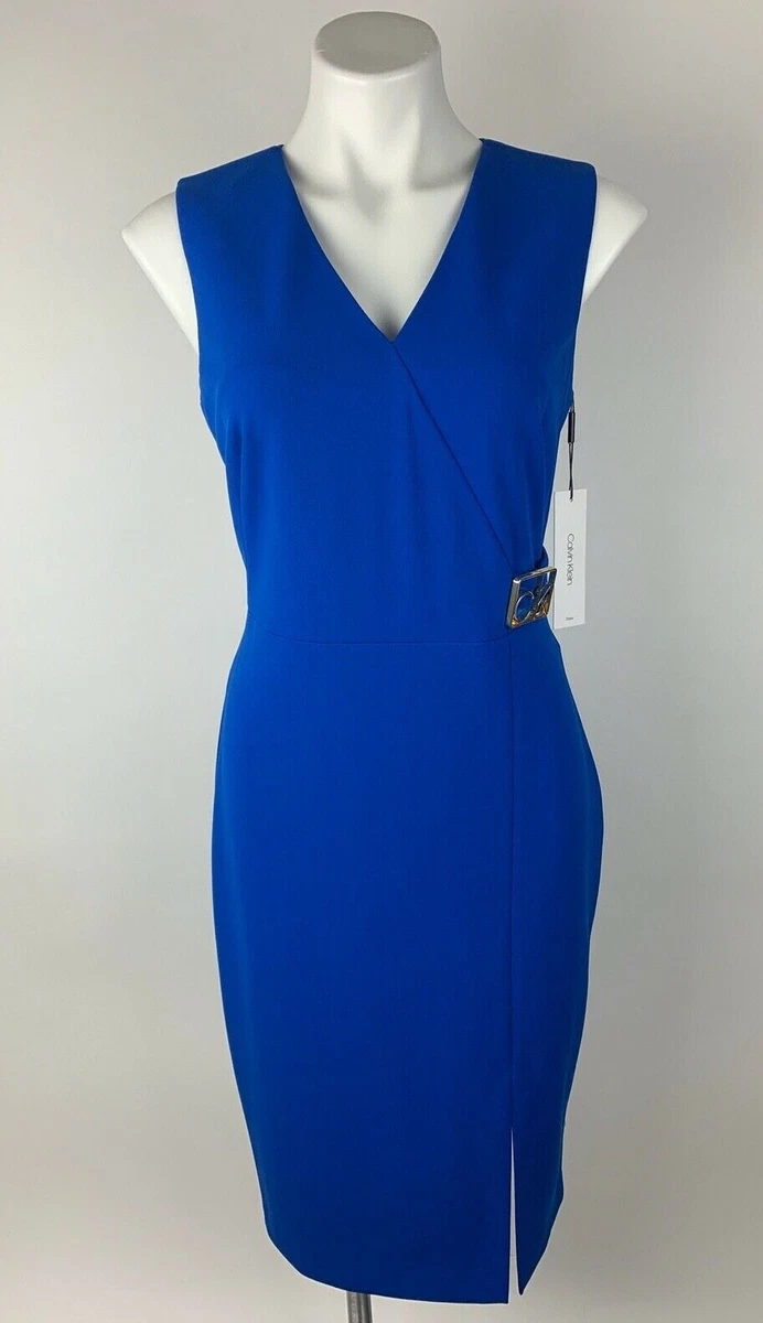 Calvin klein royal blue dress deals