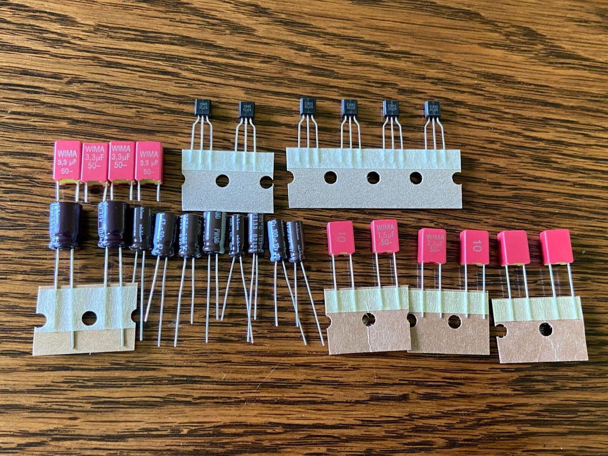 Pioneer SX-828 Pop Repair Kit Capacitor Upgrade Preamp Tone Board