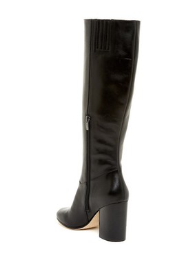 VIA SPIGA Beckett Black Leather Knee 