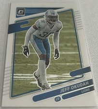 2021 Panini Donruss Optic Football Jeff Okudah Detroit Lions base card #86
