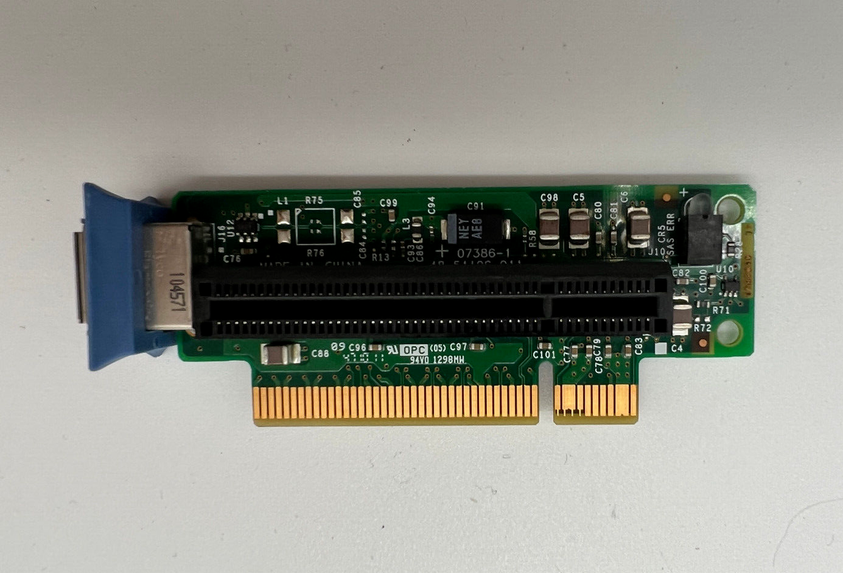 IBM FRU43V7067 RISER CARD SAS/SATA PCI-E X8 FOR x3550 M2/M3, x3650