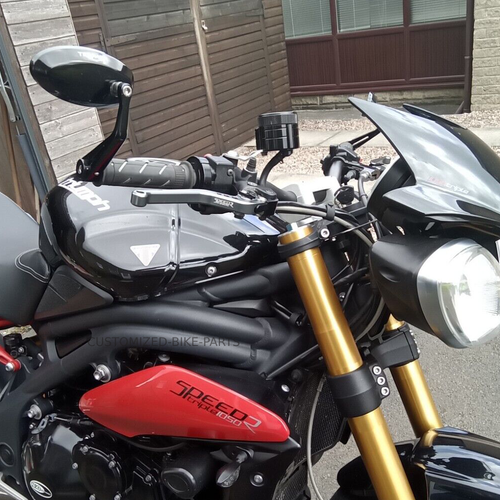 Long Titanium Clutch & Brake Levers - Triumph Speed Triple 1050 R / S 2016-2020 - Picture 2 of 7
