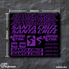 Santa Cruz Sticker Viola | Set Adesivi Bici eBike BMX MTB Telaio