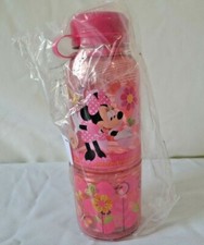 Disney Store Minnie Mouse Snack Water Bottle 12 oz Childs NEW