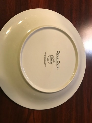 Coca Cola by Gibson Designs Genuine on Red Rim 10" Plates and 8 1/4 Bowls - Picture 4 of 34