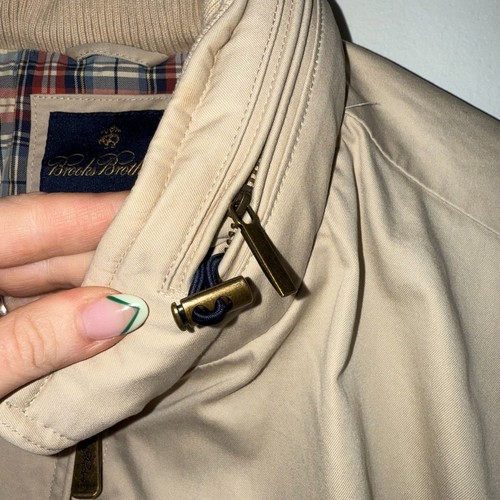 Brooks Brothers Bomberjacke Baumwolle - Dunkelbeige L - Bild 5 von 13