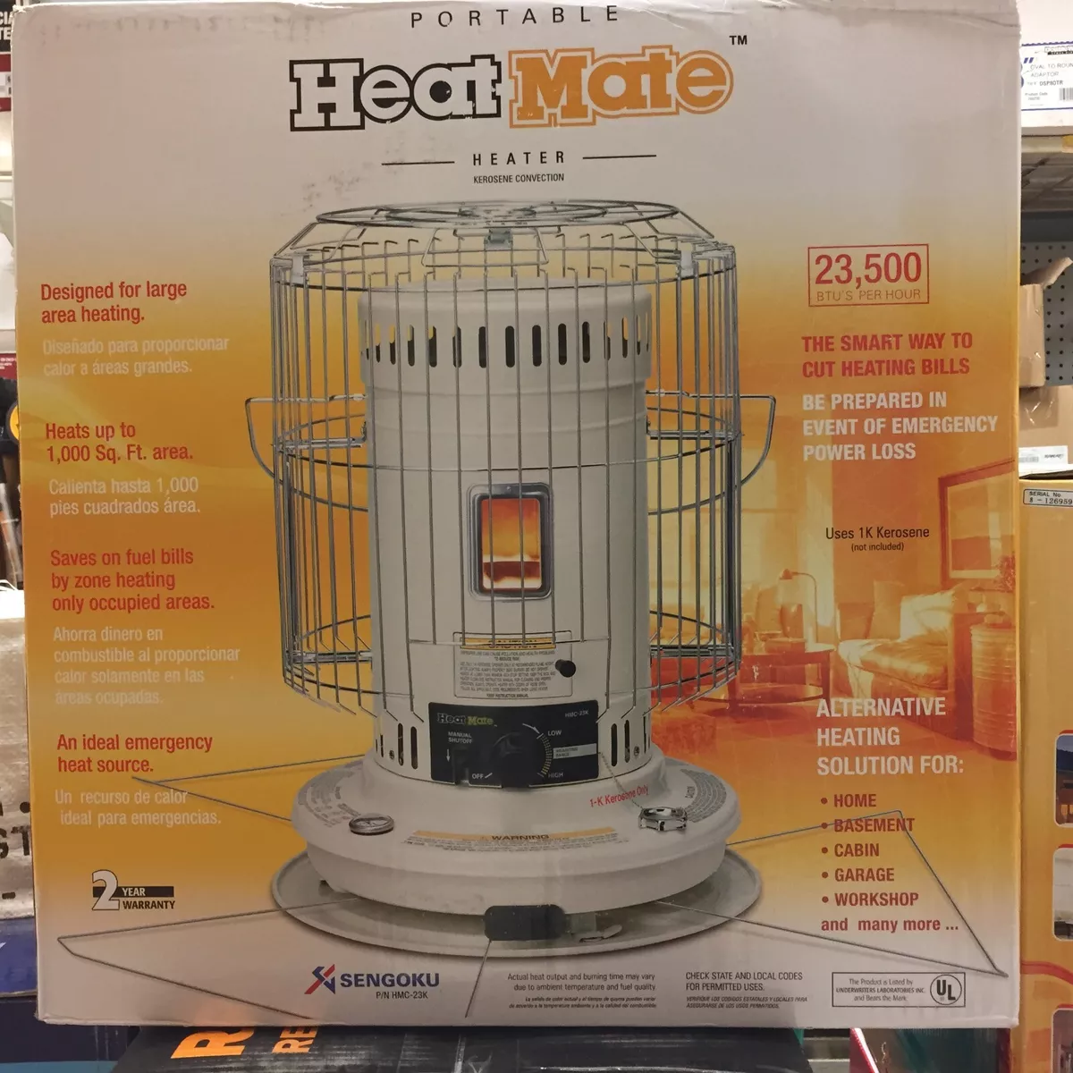 Sengoku portable on sale kerosene heater