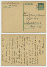 61808 - Ganzsache P 165 - Postkarte - Hollfeld 16.11.1926 nach Burgkunstadt