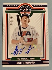 2022 Stars & Stripes Riley Stanford 18U National Team Auto /399 Yellow Jackets🔥