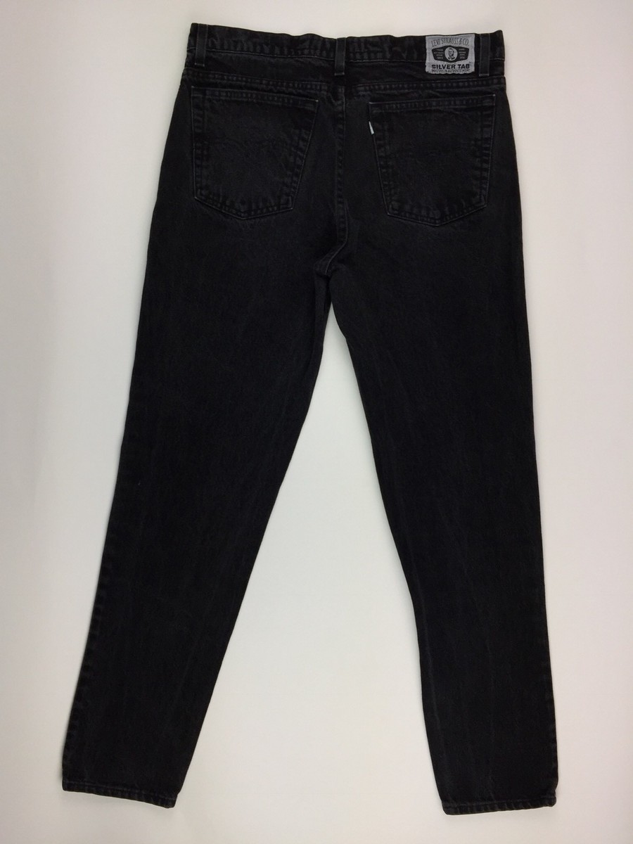 Vintage Levi's Men's Black SilverTab Jeans W36 L32 Made USA Vintage Levi's Men's Black SilverTab Jeans W36 L32 Made USA