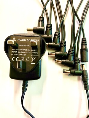 9 V DC Gitarre Effektpedal Netzteil & 6-Wege Gänseblümchenkette Anzüge BEHRINGER