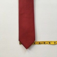 ermenegildo zegna recent new tie red 100 silk Italy luxury necktie pa0364