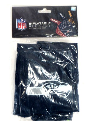 Seahawks #1 Finger Inflatable Seattle NFL Team Logo Navy Blue NOT FOAM ...