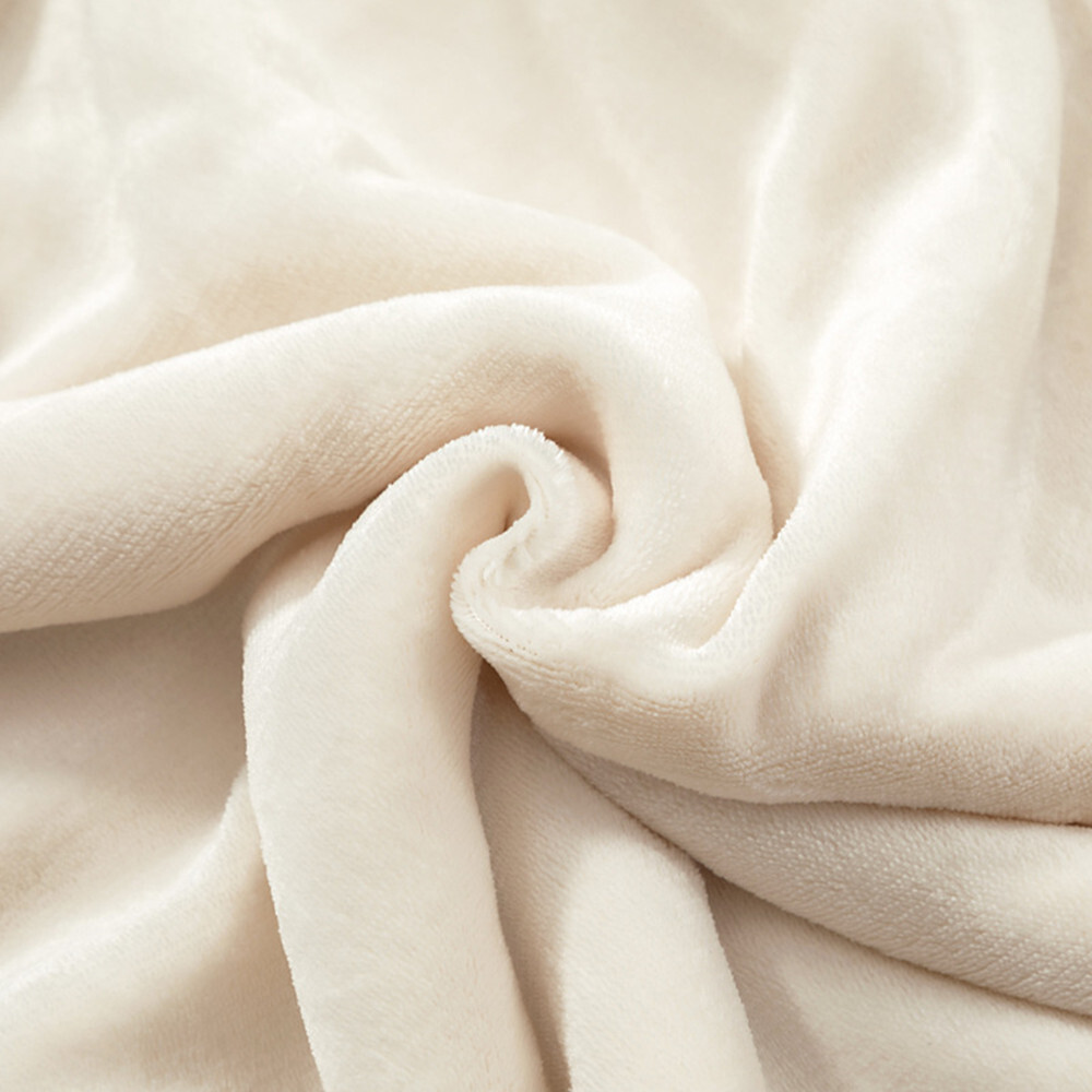 Kuscheldecke Aus Flanell, Beige – Weich & Hautfreundlich, 70x100 Cm
