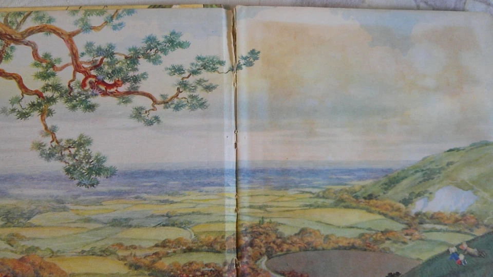 1962 Rupert the Bear Annual Magic Pictures Paintings Unclipped Dragon Fly Dog - Image 3 of 4