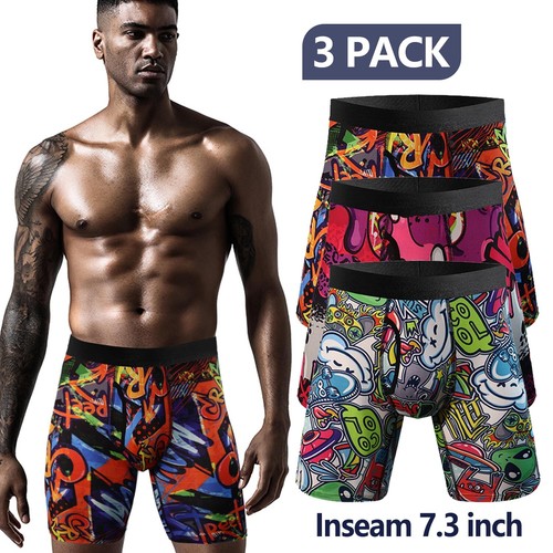 7 PACK MENS CLASSIC BOXER SHORTS BRIEFS COMFORT FIT JERSEY UNDERWEAR PANTS US - 第 16/28 張圖片