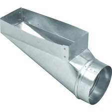 Imperial GV0651 End Boot Galvanized Steel 90 Degree Fitting for HVAC Ducts