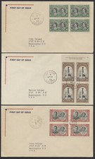 1939 #246-248 Set of 3 Royal Visit FDCs General Purpose Cachet Ottawa CDS
