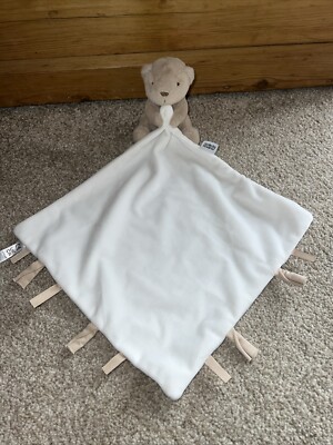 Mamas & Papas Stofftier Teddybär Tröster Plüschtier Beige/Weiß M&P Neu 