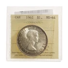 1 Dollar 1962 ICCS MS-64