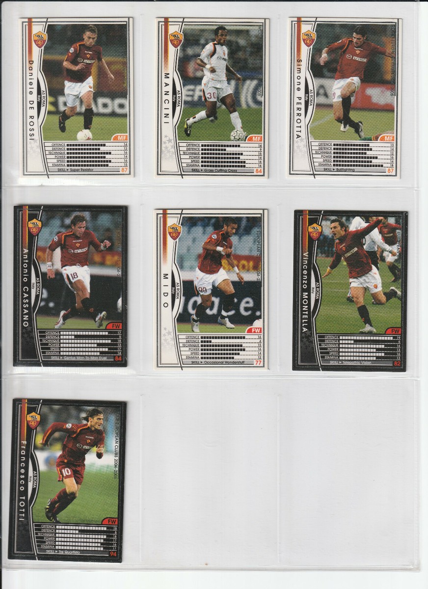 WCCF European Clubs 2004-2005 (Panini) - AS Roma Team Set