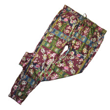 NWT Johnny Was Laurie Presley Jogger in Floral Charmeuse Silk Pants XL 318