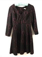 FOREVER 21 Junior Size M Black Lace Fit Flare Dress NWT