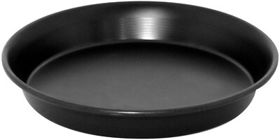 2 Stück Pizzablech Pizzabackblech Blech Backblech Blaublech Rand oben Ø 28 cm