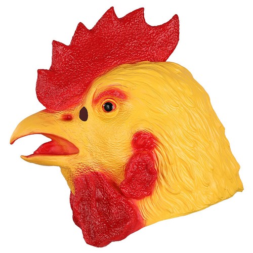 Masquerade Halloween Latex Fancy Animal Head Mask Creepy Party Cosplay Costumes - Picture 44 of 63