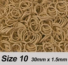 SIZE 10 Small Elastic Rubber Bands 30mm x 1.5mm  - FREE DELIVERY