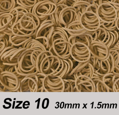 Größe 10 kleine elastische Gummibänder 30 mm x 1,5 mm - KOSTENLOSE LIEFERUNG