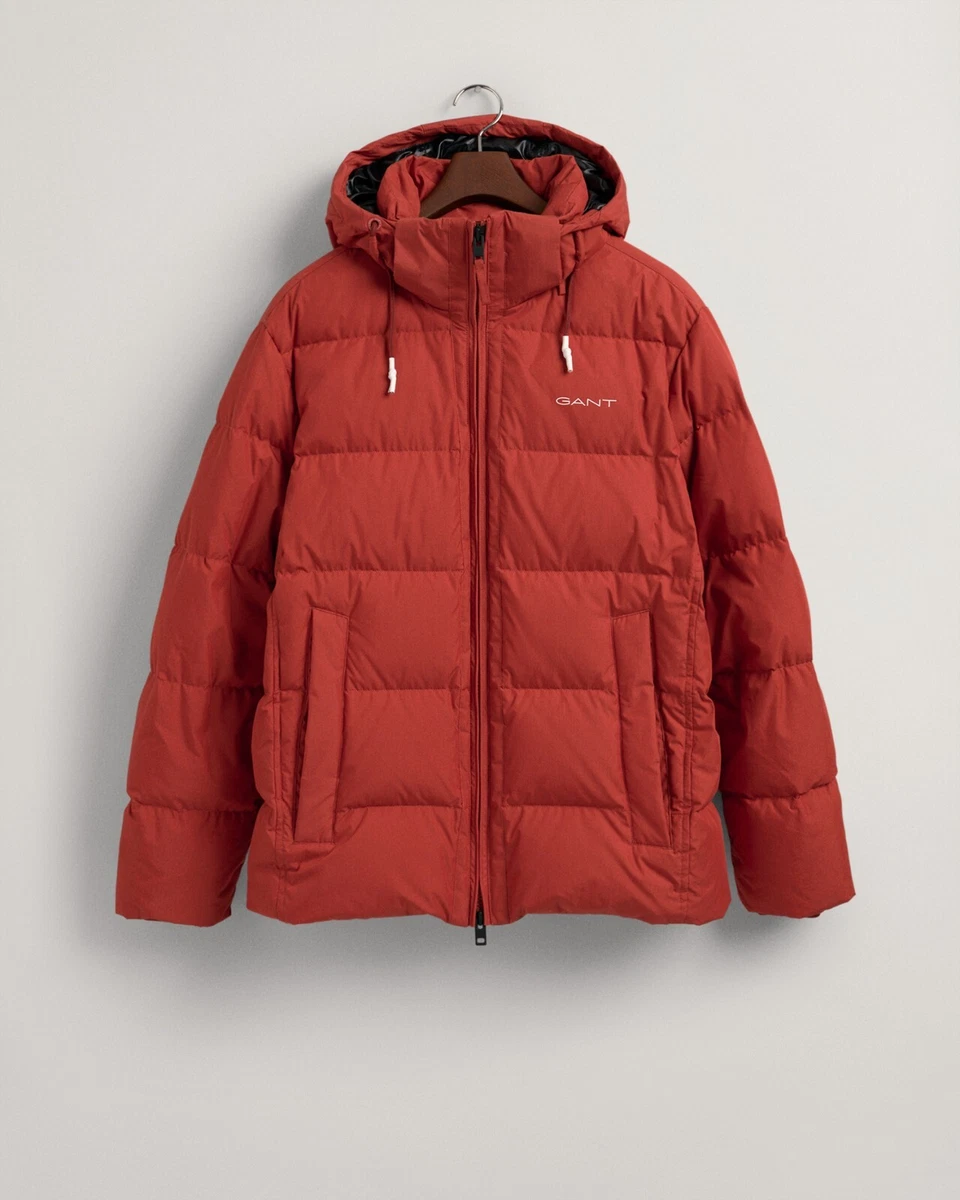 GANT Men s Regular Fit Alta Down Jacket Orange Medium eBay