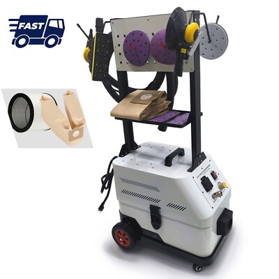 F7 Pneumatic&Electric Two Senders Dust Free Dry Sanding Machine for Car Grinding