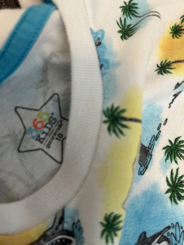 365 Kids From Garanimals T-shirt And Shorts Beach Set For Boys Size 10 - Picture 2 of 4