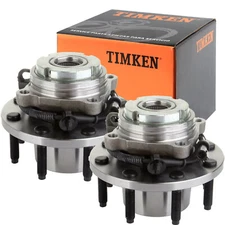 TIMKEN Front Wheel Bearing Hub Pair For 99-04 Ford F-250 F-350 SD w/ABS 4x4 SRW