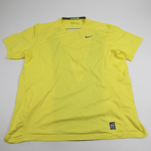 Nike Pro Hypercool Short Sleeve Shirt Men's Yellow Used L