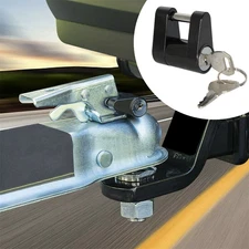Trailer Hitch Coupler Lock Dia 1/4" Span3/4" For Tow Boat RV Truck Car's Coupler